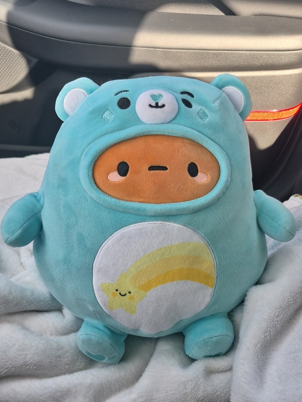 Care Bears Teal Plush Bear with Yellow Shooting Star Patch